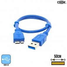 Cabo USB 3.0 para Smartphones e HD Externo 50cm Dex SA-05